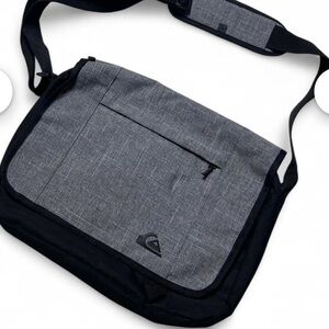 Quiksilver Vintage Grey and Black Messenger Laptop Bag